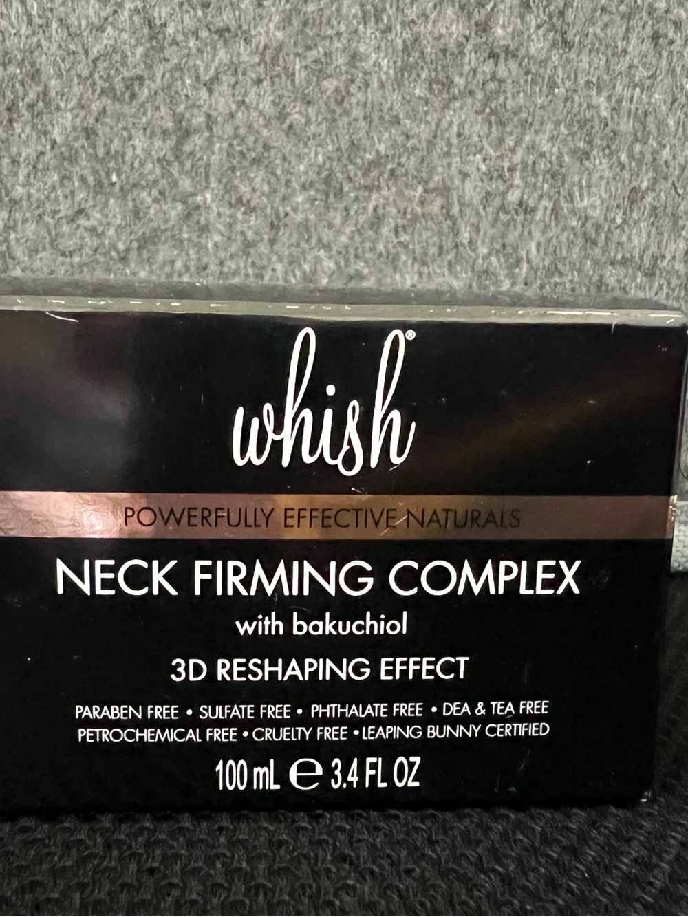 whish Neck Firming Complex — Black with Rose Gold Accent